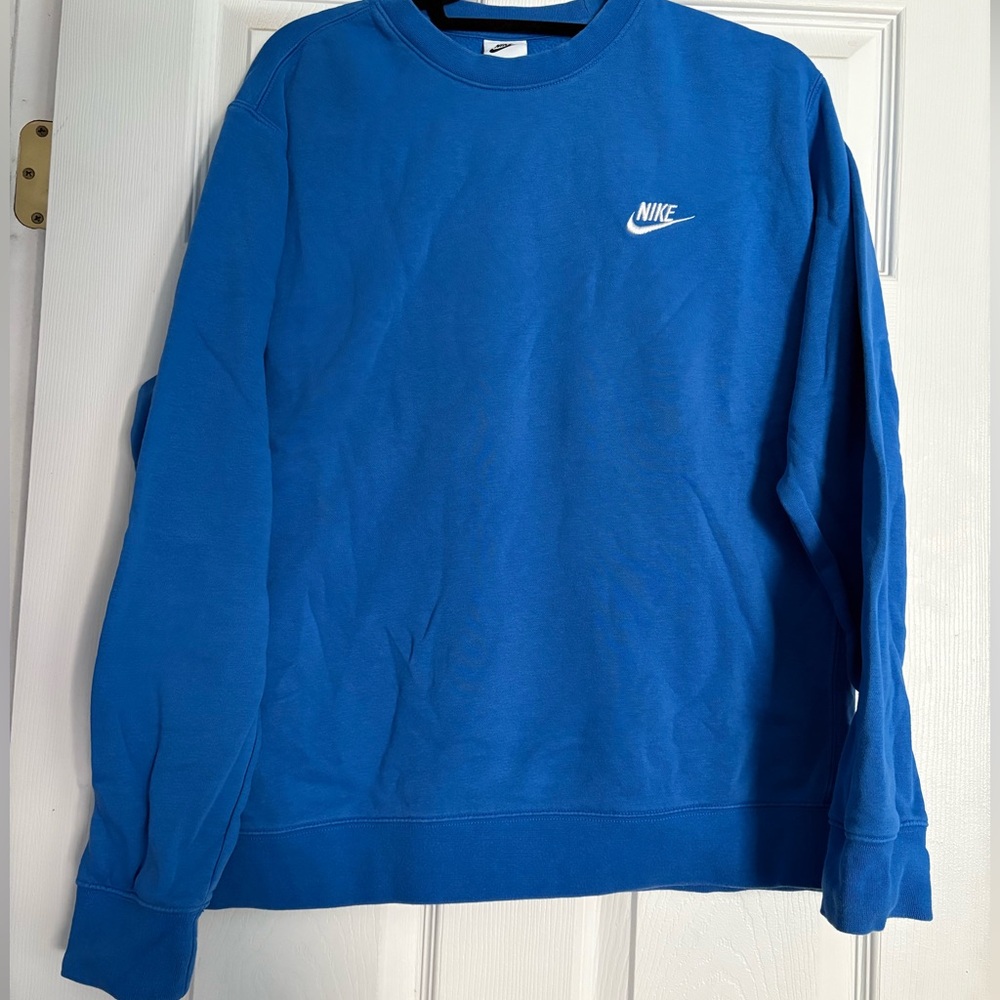 Nike Men's Vibrant Blue Crewneck Sweater